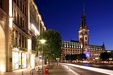 Moenckebergstrasse, street leading to Hamburg Town Hall, Hamburg, Germany, Europe