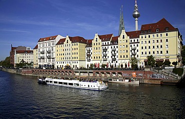 Nikolaiviertel, Nikolai Quarter, Spree River, Mitte, Berlin, Germany, Europe