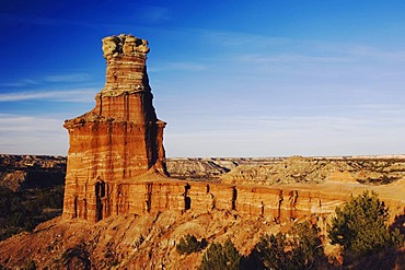 The Lighthouse at sunset, Palo Duro Canyon State Park, Canyon, Panhandle, North Texas, USA