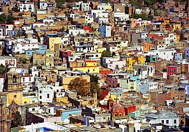 Colourful houses in Guanajuato, Mexico