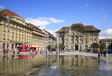 Confederation Plaza in Berne, Switzerland, Europe