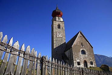 Saint Nicholas Church near Mittelberg, Ritten, South Tirol, Italy, Europe