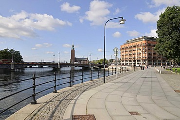 View of the quay near the Old Town, Stockholm, Sweden, Scandinavia, Europe