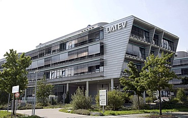 Headquarters of DATEV eG, data processing center for tax accountants, financial auditors, lawyers and companies in Nuremberg, Bavaria, Germany, Europe