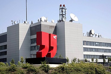 Headquarters and broadcasting centre of the RTL Group, Radio Television Luxembourg, in Luxembourg, Europe