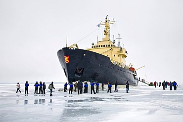 Sampo icebreaker in ice, Kemi, Lapland, Finland, Europe