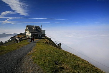 Summit station and guest house on Kronberg, Appenzell, Switzerland, Europe