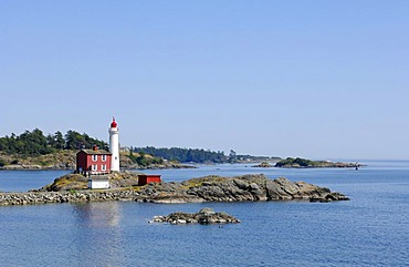 Fiscard Lighthouse in Victoria on Vancouver Island, British Columbia, Canada