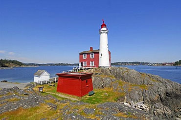 Fiscard Lighthouse in Victoria on Vancouver Island, British Columbia, Canada