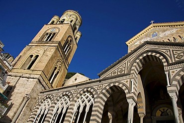 The Cathedral Duomo of Amalfi, Sant'Andrea, Costiera Amalfitana, Amalfi Coast, UNESCO World Heritage Site, Campania, Italy, Europe