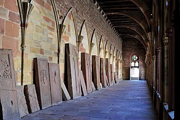 Eglise Catholique Paroisse Sainte Trinite or Church of the Holy Trinity, unfinished cloister without arches, Cloitre Inacheve Sans Voutes, Wissembourg, Nordvogesen Nature Reserve, Vogesen, Alsace, France, Europe