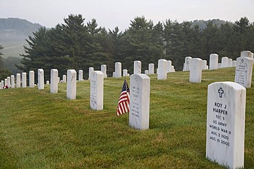 The West Virginia National Cemetery, Pruntytown, West Virginia, USA