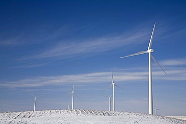 The Noble Thumb Windpark, owned by John Deere Wind Energy, Ubly, Michigan, USA