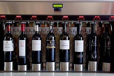 Wineing, wine bar and restaurant, enomatic wine serving system, Palma de Mallorca, Majorca, Balearic Islands, Spain, Europe