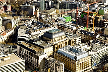 Stock market, aerial picture, Frankfurt am Main, Hesse, Germany, Europe