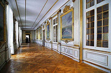 Hallway in Nympenburg Palace, Munich, Bavaria, Germany, Europe