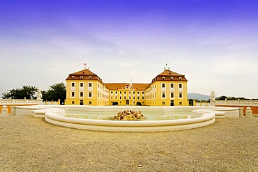 Baroque imperial festival palace Hof in Niederweiden in Lower Austria