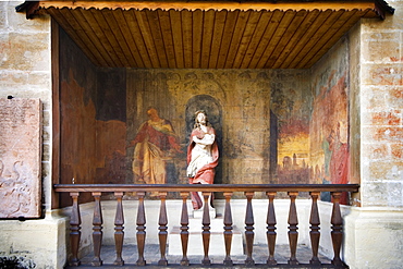 Crossroad at the Piaristen Church in Krems, Wachau Region, Waldviertel Region, Lower Austria, Austria