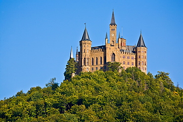 Castle Hohenzollern, Swabian Alb, Baden-Wuerttemberg, Germany