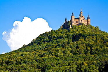 Castle Hohenzollern, Swabian Alb, Baden-Wuerttemberg, Germany