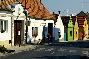 Houses at the main street of Fertorakos Kroisbach Hungary