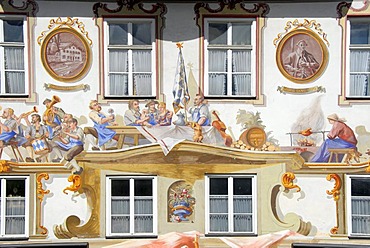 House fresco Oberammergau Bavaria Germany