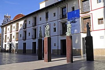 Statues of the Borgia or Borja noble family (House of Borgia), Gandia, Costa Blanca, Valencia Province, Spain