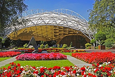 Music pavilion, stage, park, Grugapark, Essen, Ruhrgebiet, Ruhr Area, North Rhine-Westphalia, Germany, Europe