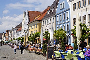 Guenzburg Bavarian Swabia Germany market square