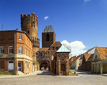 Tangermuende upon the river Elbe Saxony-Anhalt Germany