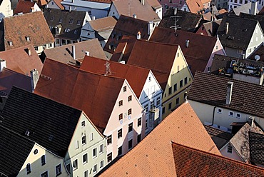 Memmingen Bavarian Swabia Bavaria Germany gable houses old town