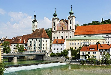 Steyr Upper Austria upont the river Traun