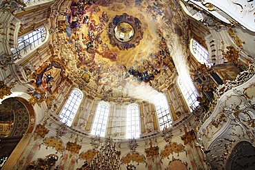 Dome of the Ettal convent Bavaria Germany