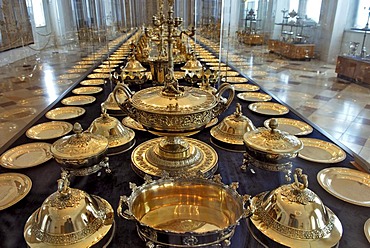 Dinner service, Residenz, Munich, Bavaria, Germany