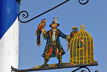 Detail of a Bavarian maypole, Bavaria, Germany