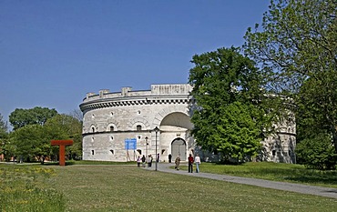 Triva tower, Klenzepark, Bavarian army museum, Ingolstadt, Bavaria, Germany