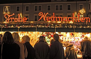 Christmas market Augsburg wishes you a merry x-mas Germany