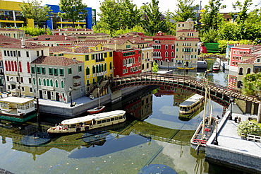 Venice made of Lego, theme park Legoland, Guenzburg, Germany