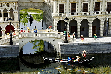 Seufzerbruecke in Venice made of Lego, theme park Legoland, Guenzburg, Germany