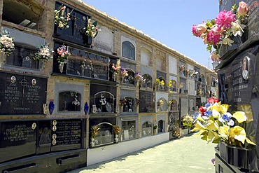 Grave sites on the cemetery of Altea, Costa Blanca, Spain, religion