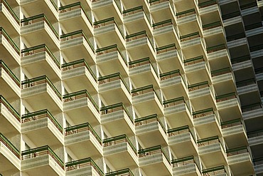 House front in Benidorm, Costa Blanca, Spain