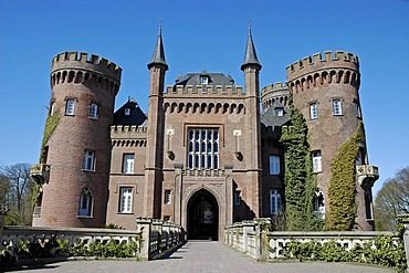 Moyland Castle, Museum of modern Art, Bedburg Hau, Kleve, North Rhine-Westphalia, Germany