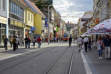 Shopping street Obchodna, Bratislava, Slovakia