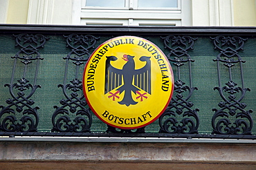 Coat of arms, German embassy, Bratislava, Slovakia