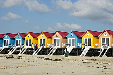 Beach huts, Vlissingen, Zeeland, Holland, the Netherlands