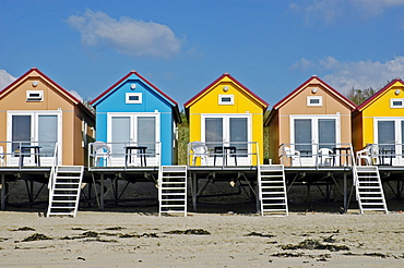 Beach huts, Vlissingen, Zeeland, Holland, the Netherlands