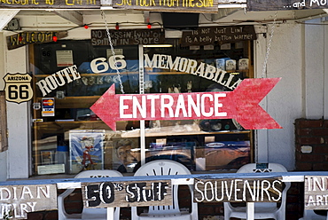 Shop in Seligman on the Route 66, Arizona, USA