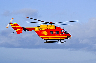 Eurocopter Medicopter BK 117 in flight