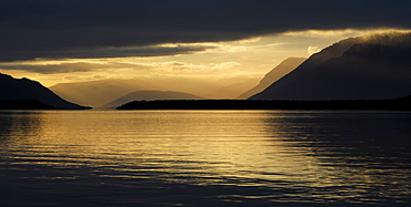 Mood with light at the Lake Naknek, Katmai National Park, Alaska, USA