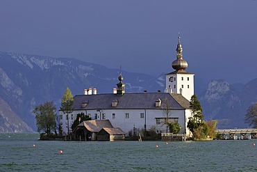 Castle Orth at lake Traunsee Gmunden Upper Austria Austria